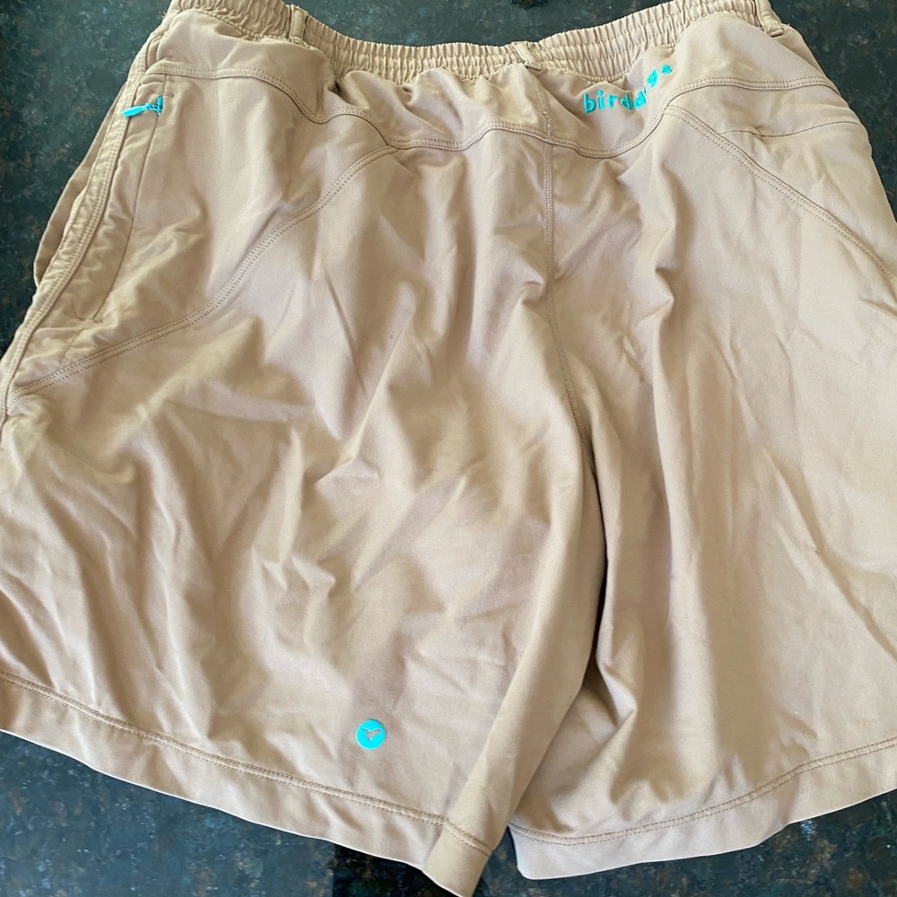 Birddogs mens large shorts brown green 2 in 1 - Picture 4 of 4